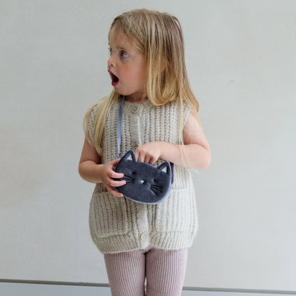 Mimi & Lula – Borsa gattino in velluto Kitty Cat Bag