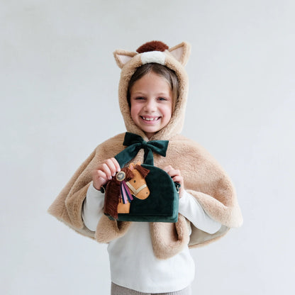 Mimi & Lula Borsetta Pony Pal in Velluto – Verde