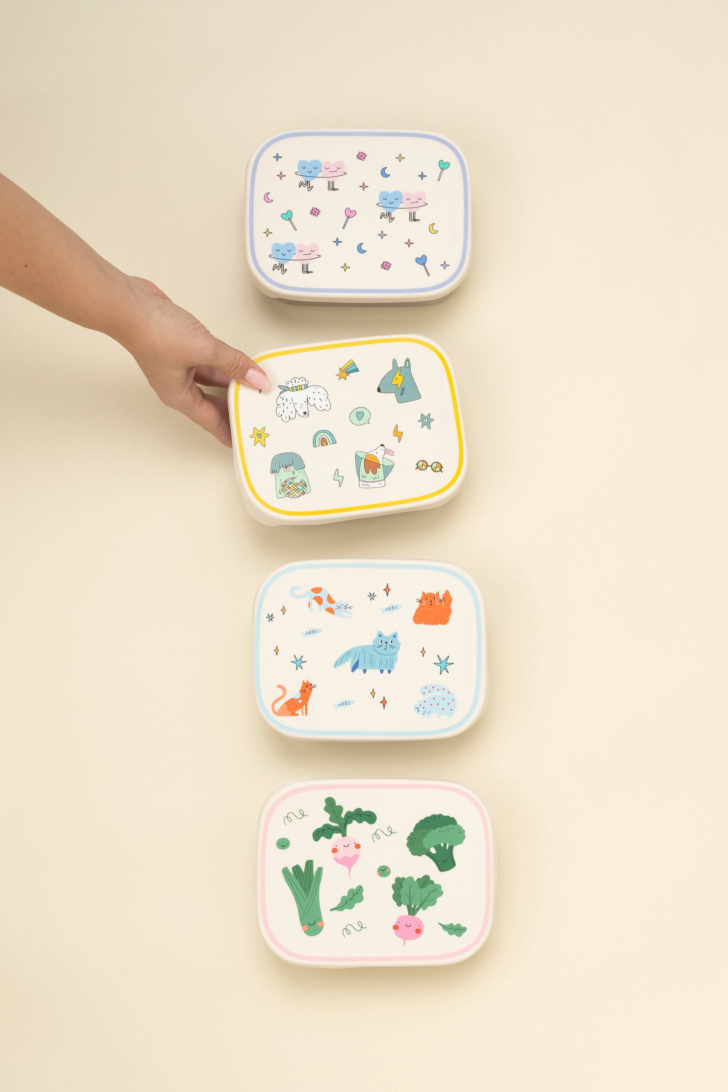 Lunch Box in Acciaio Inox con Scomparti Removibili – Veggie Pals