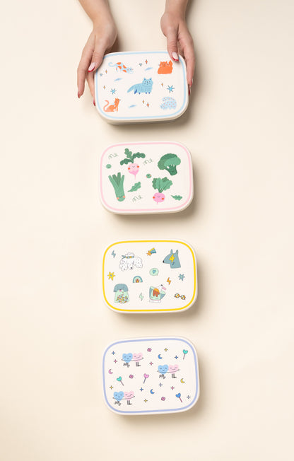 Lunch Box in Acciaio Inox con Scomparti Removibili – Veggie Pals
