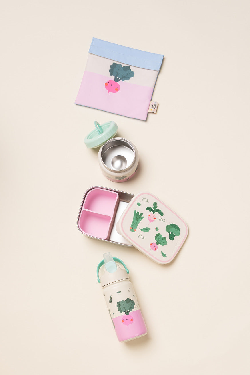 Lunch Box in Acciaio Inox con Scomparti Removibili – Veggie Pals