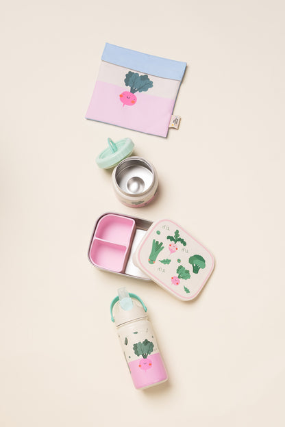 Lunch Box in Acciaio Inox con Scomparti Removibili – Veggie Pals