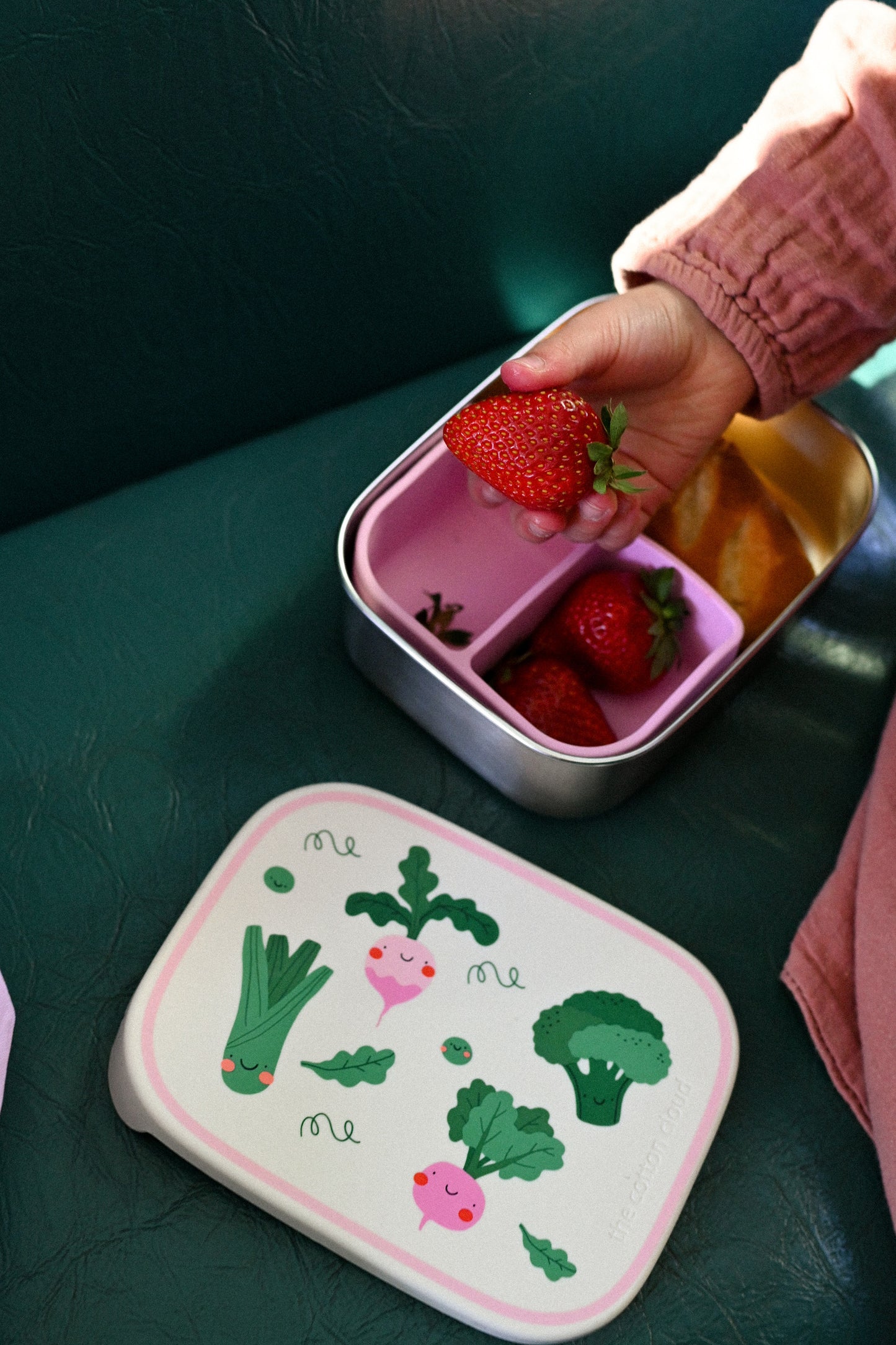 Lunch Box in Acciaio Inox con Scomparti Removibili – Veggie Pals