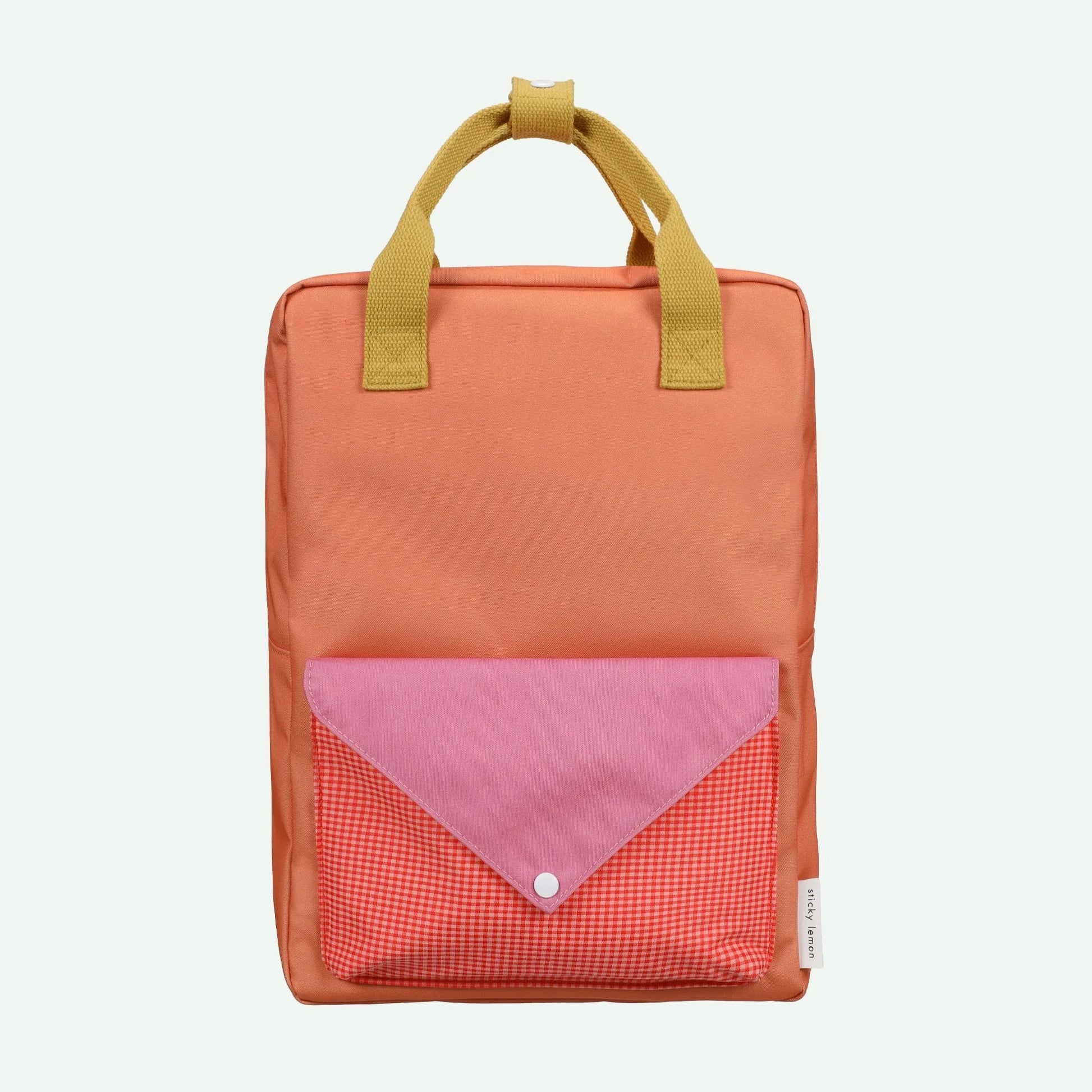 Zaino Sticky Lemon Large Envelope Maple Whirl arancio e rosa in PET riciclato