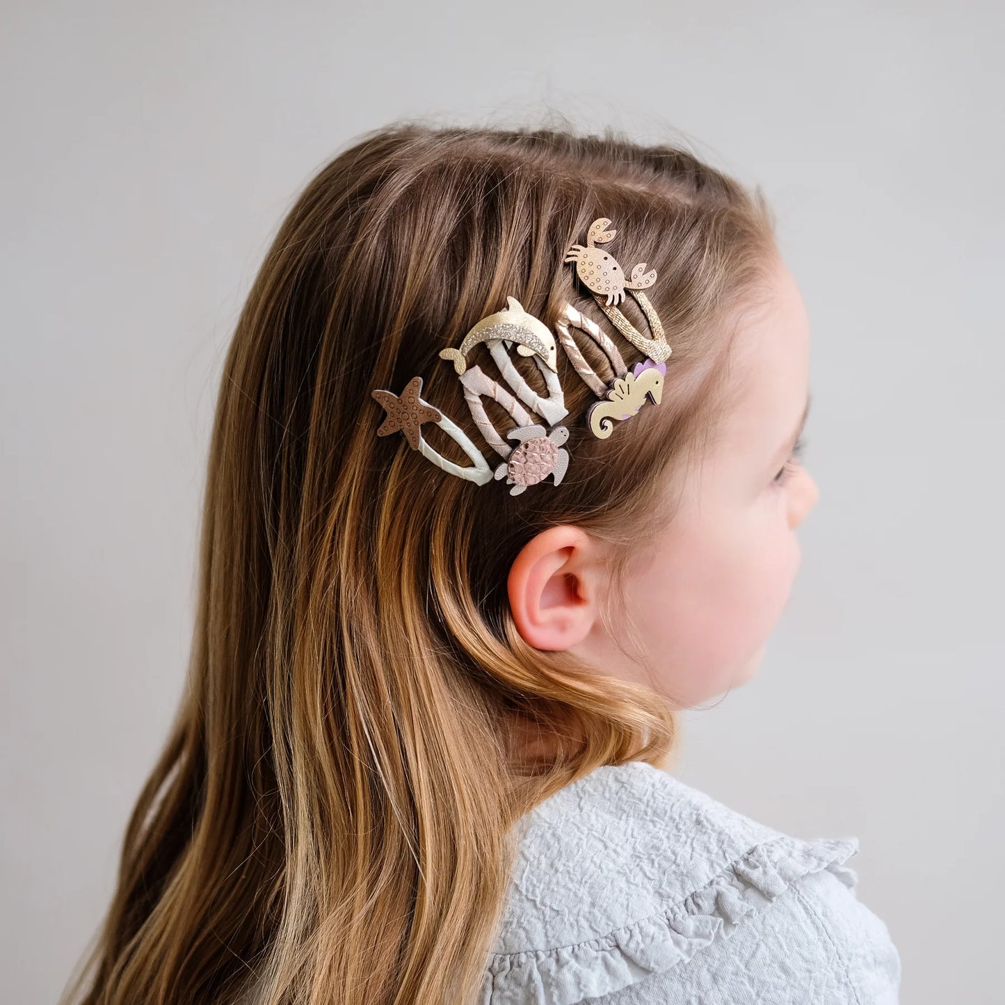 Mollette Capelli Bambina Mimi & Lula Ocean Life Mini Clic Clacs (Set 5)