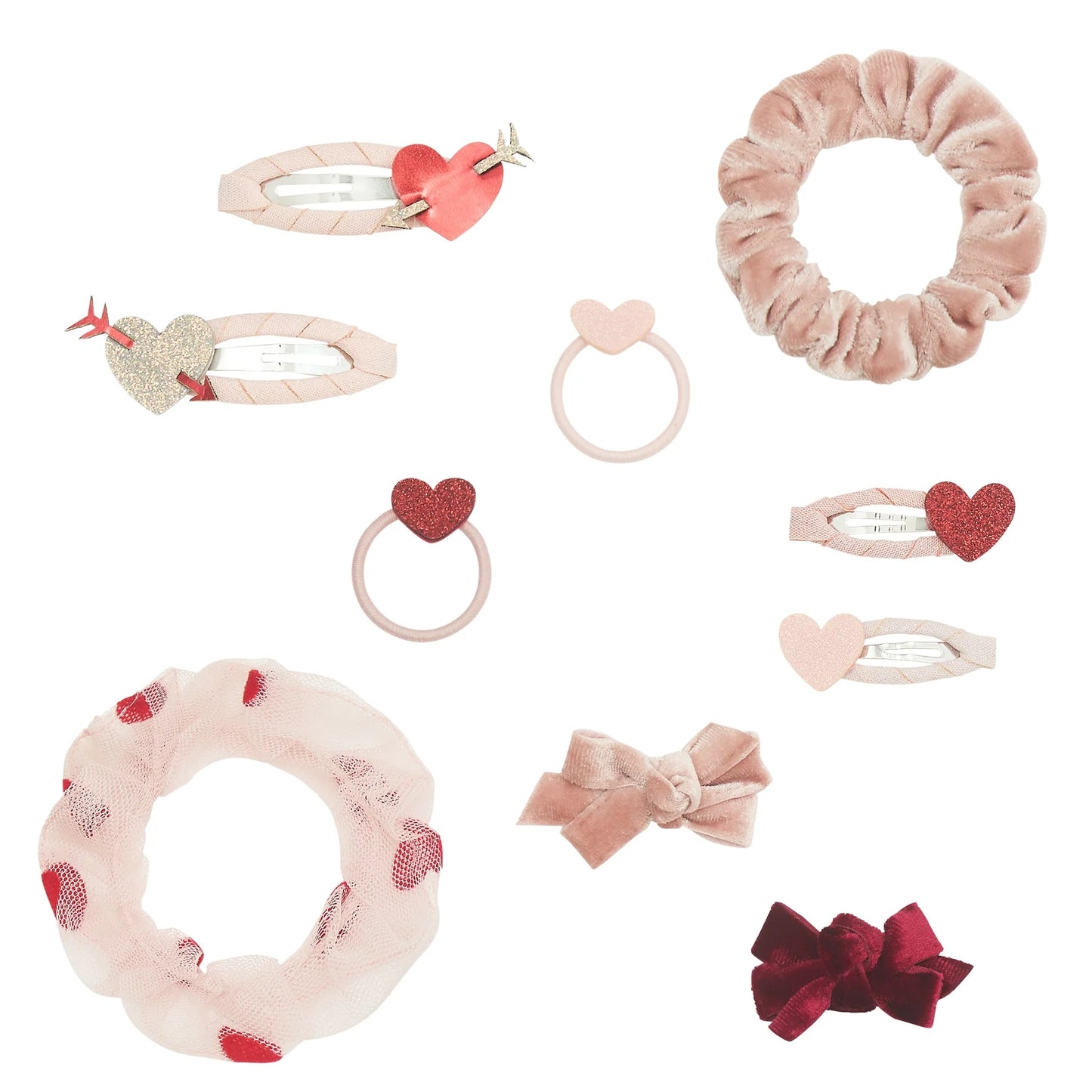 Set Accessori Capelli Bambina Mimi & Lula Heart Pouch