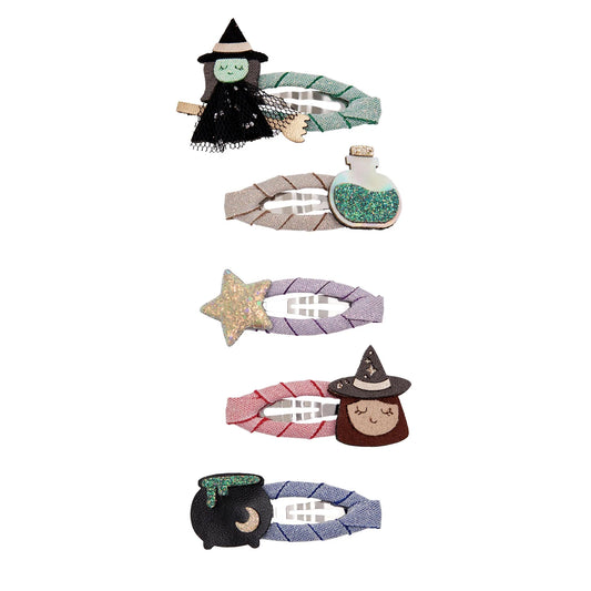 Mimi & Lula – Witch Mini Hair Clips | Set 5 Mollette Halloween