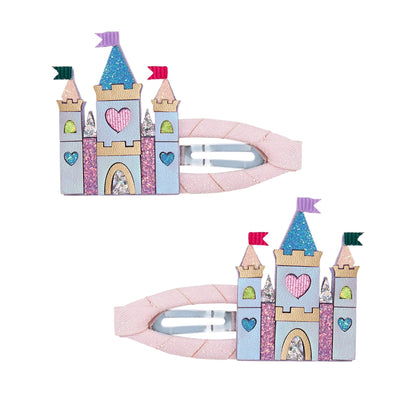 Mimi & Lula Rainbow Castle set 2 mollette capelli bambina castello glitter arcobaleno
