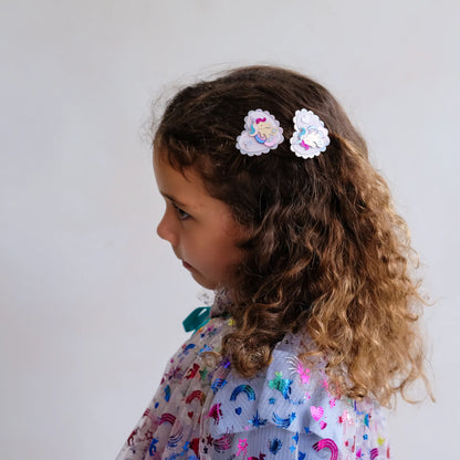 Mimi & Lula – 2 Mollette Unicorn Heart