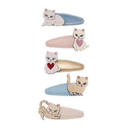Mimi & Lula Cutey Kitten set 5 mini mollette capelli bambina con gattini