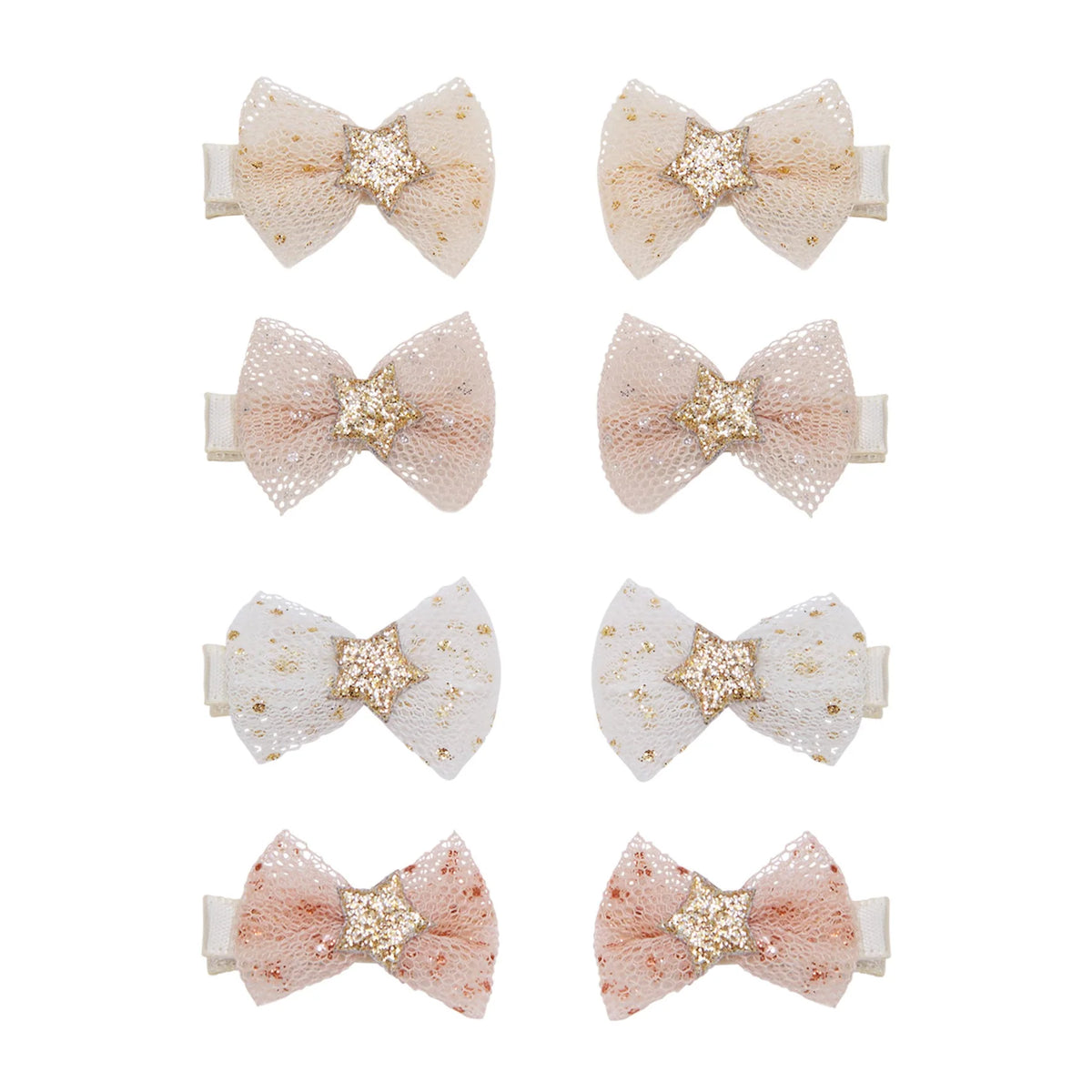 Mimi & Lula – Tutu Bow Salon Hair Clips | Set 8 Mollettine con Fiocchi in Tulle