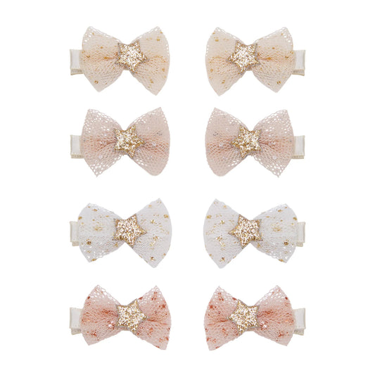 Mimi & Lula – Tutu Bow Salon Hair Clips | Set 8 Mollettine con Fiocchi in Tulle