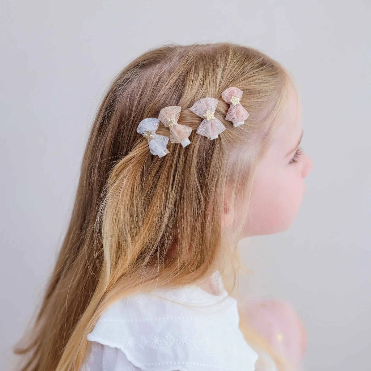 Mimi & Lula – Tutu Bow Salon Hair Clips | Set 8 Mollettine con Fiocchi in Tulle