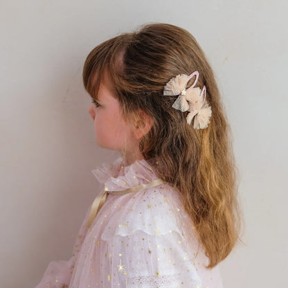 Mimi & Lula – Large Tutu Bow Hair Clips | Set 2 Mollette con Fiocchi in Tulle