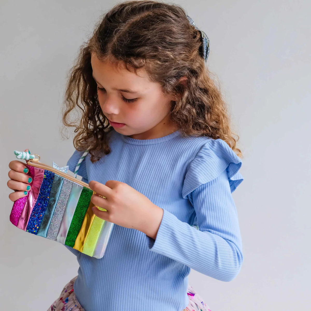 Mimi & Lula Jazzy Stripe borsa bambina con tracolla regolabile
