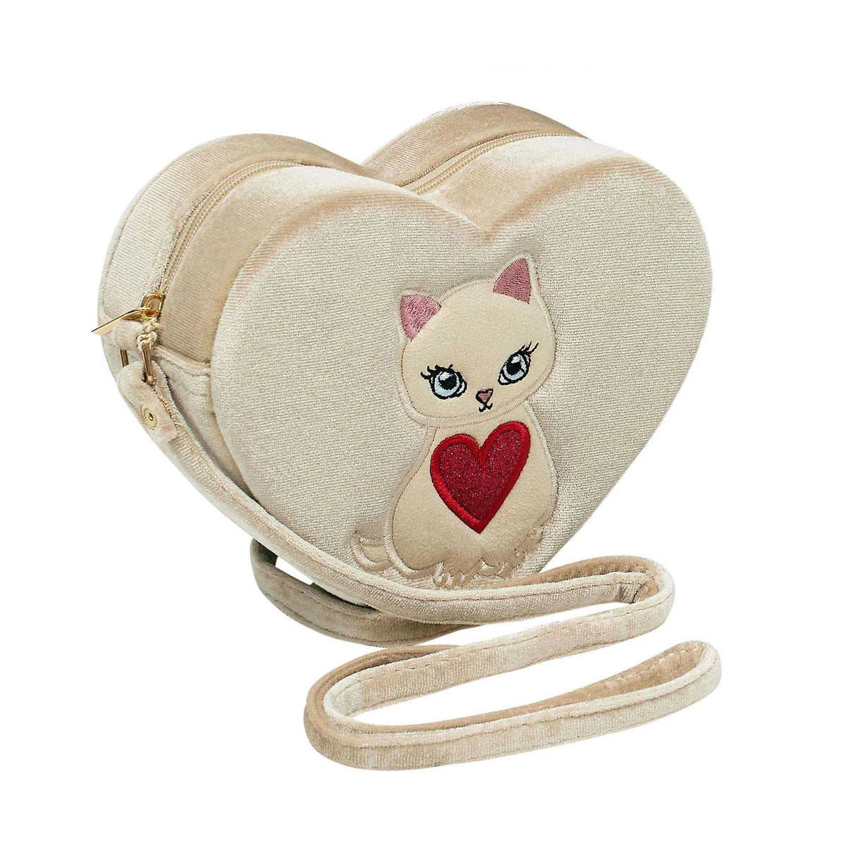 Borsetta gatto bambina Mimi & Lula Kitty Heart a forma di cuore