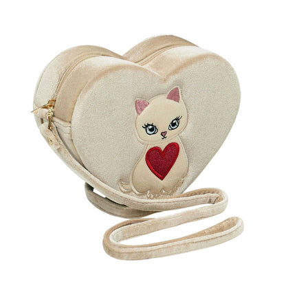 Borsetta gatto bambina Mimi & Lula Kitty Heart a forma di cuore