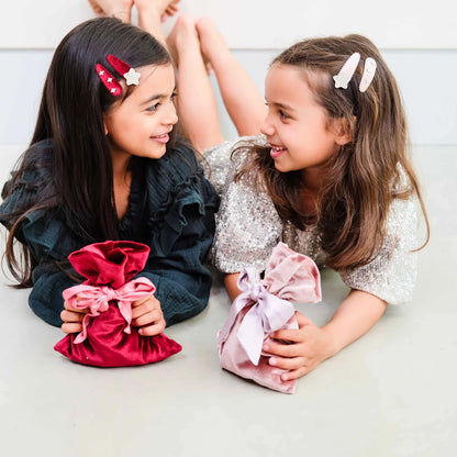 Mimi & Lula – Gifting Pouch Burgundy – Set Regalo 14 Accessori Capelli