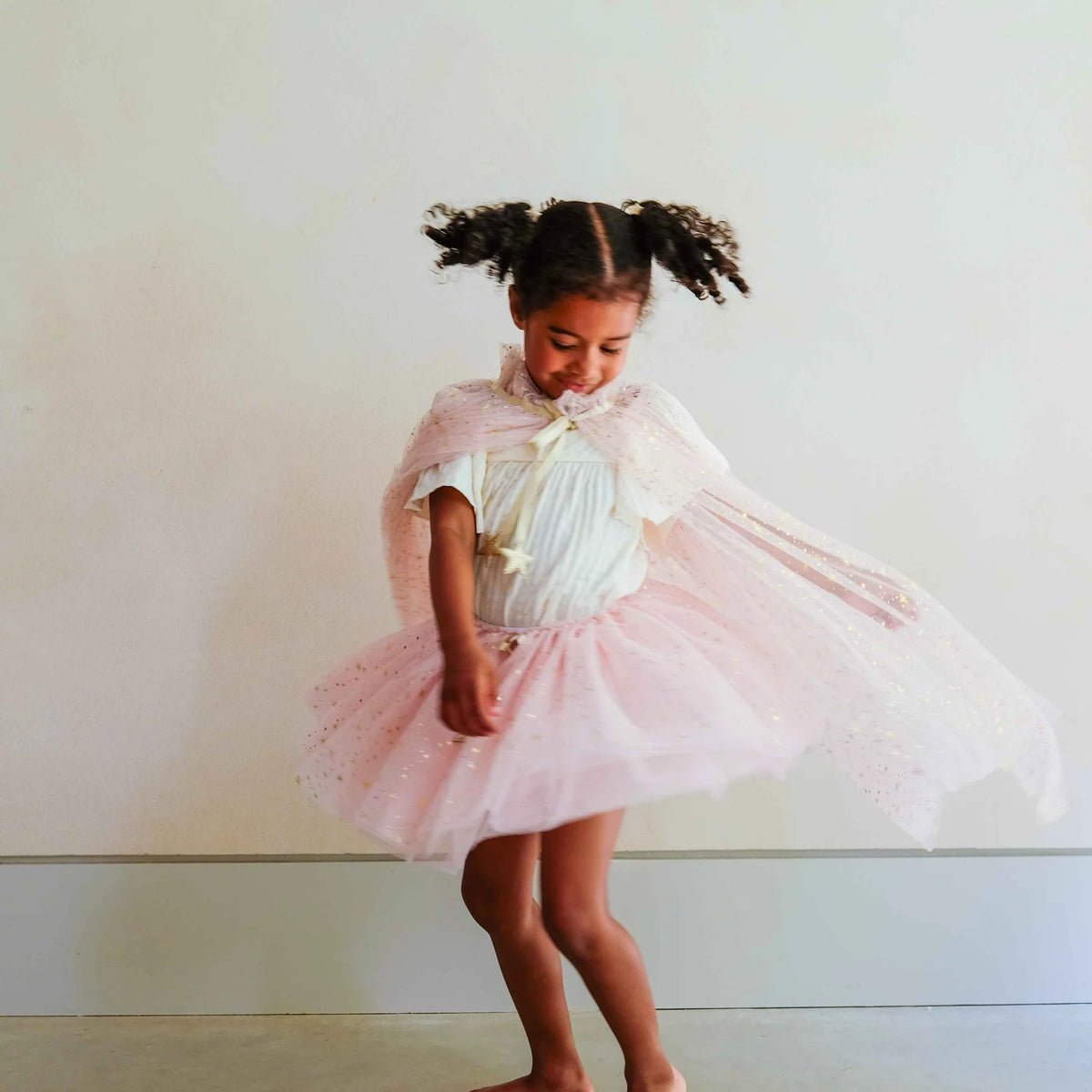 Gonna in tulle rosa bambina con stelle dorate Mimi & Lula
