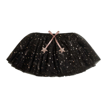 Tutù da strega bambina Ethel Mimi & Lula in tulle nero con stelle dorate
