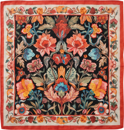 Bandana Vismaya "Black"| Bandana in Cotone Ricamata