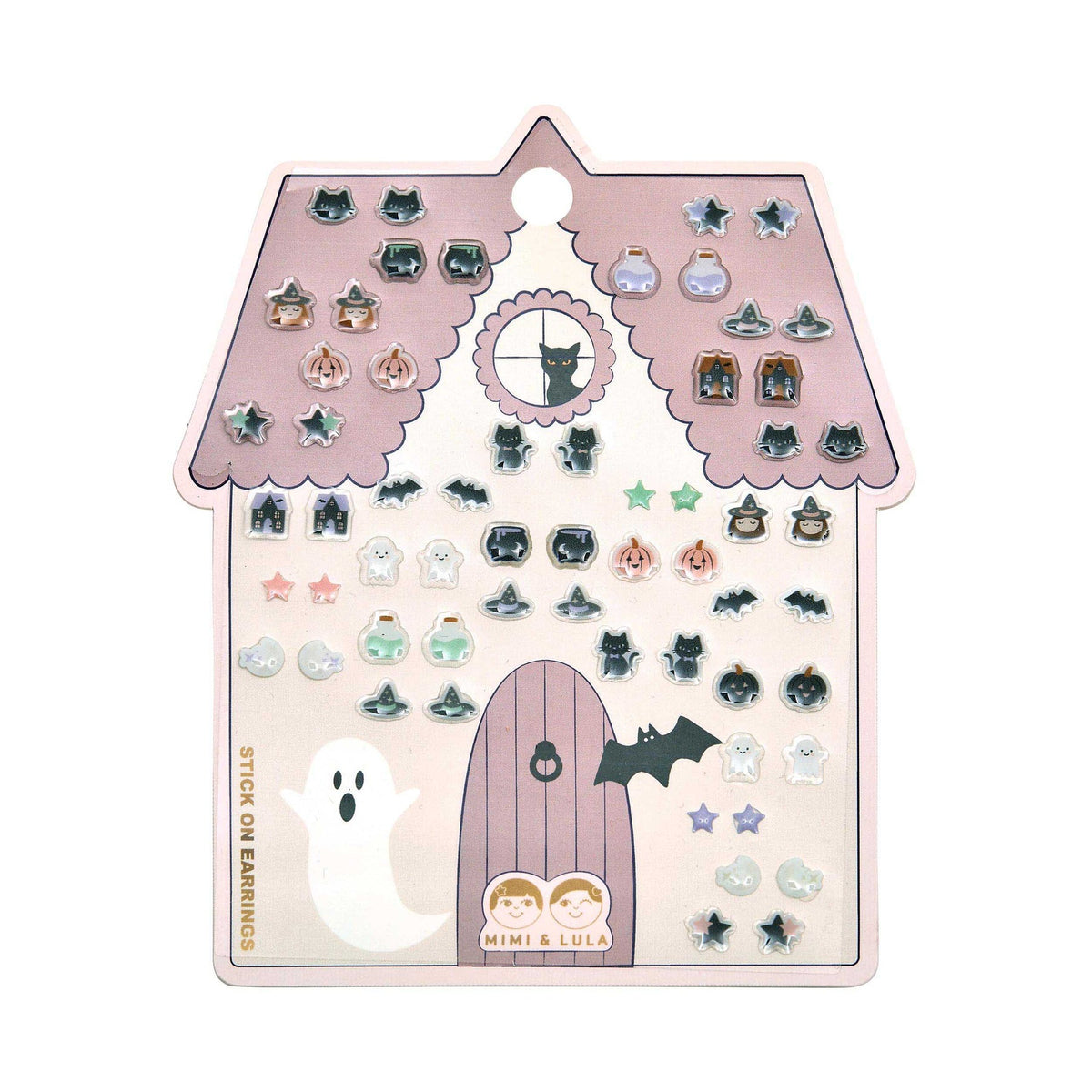 Orecchini adesivi Halloween bambina Mimi & Lula Haunted House