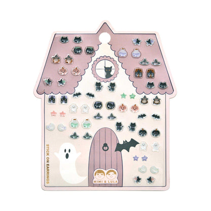 Orecchini adesivi Halloween bambina Mimi & Lula Haunted House