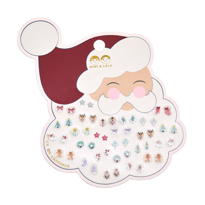 Mimi & Lula Santa Stick On Earrings 25 paia orecchini adesivi natalizi bambina