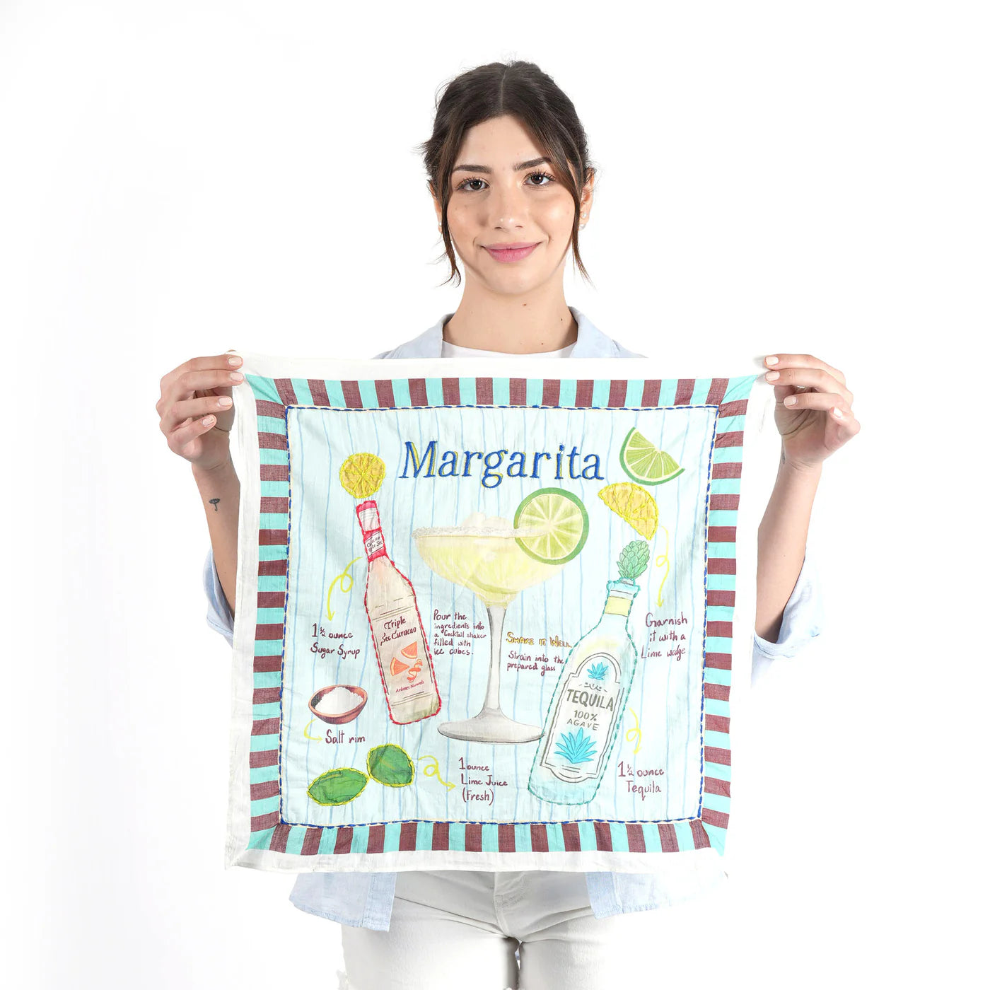 Margarita Muse Bandana Vismaya Mint | Bandana in Cotone Ricamata