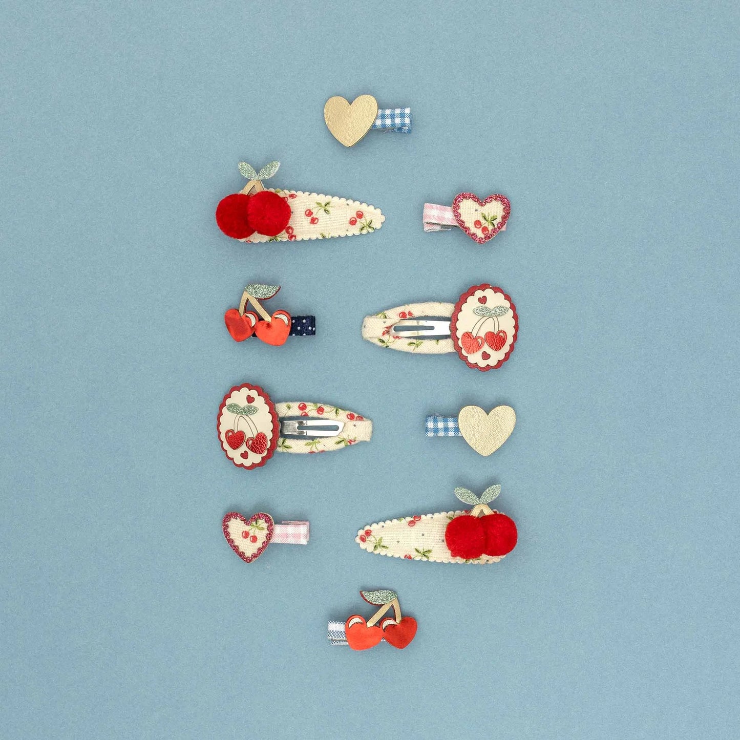 Mollette Capelli Bambina Mimi & Lula Red Cherries Mini Clips (Set 8)
