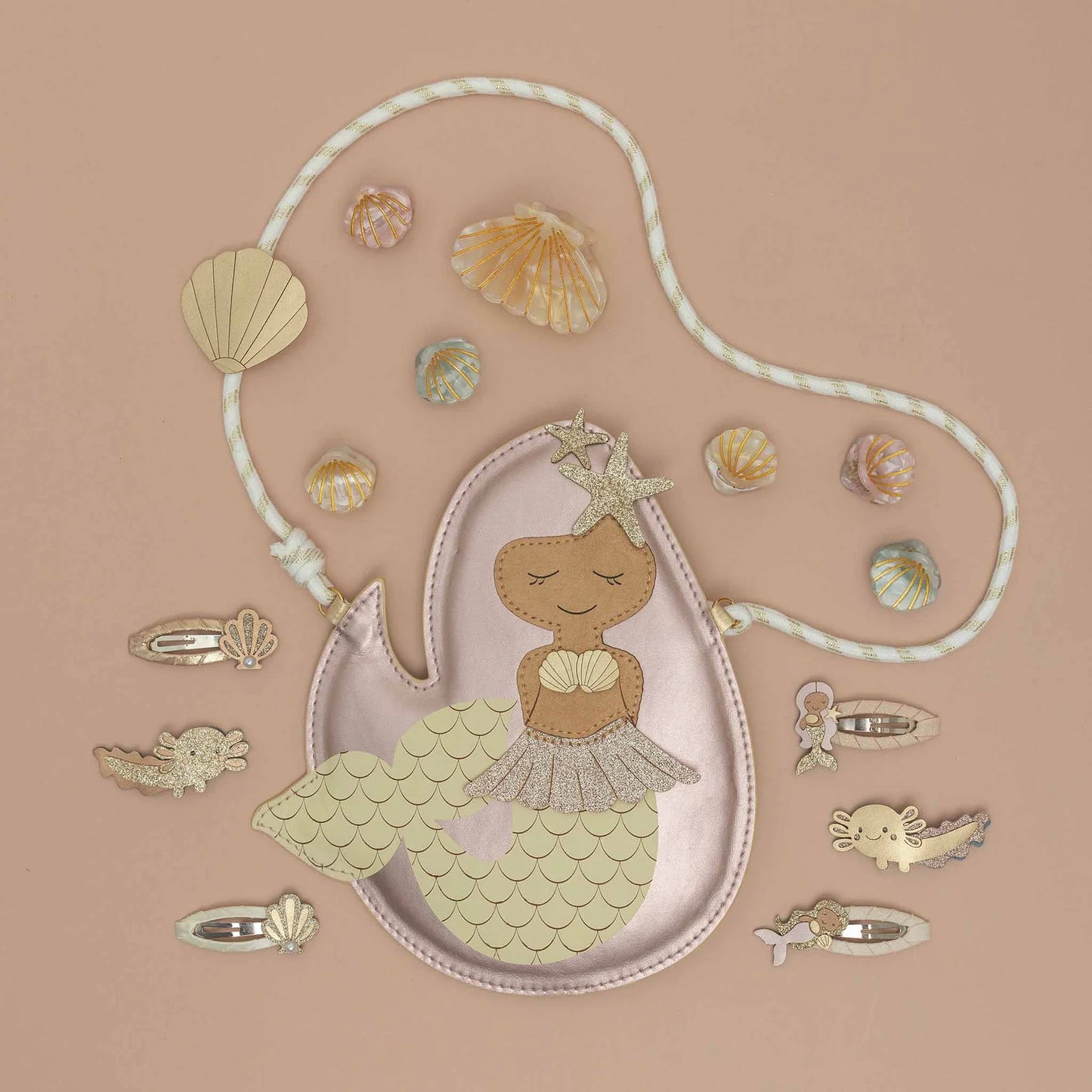 Mollette Capelli Bambina Mimi & Lula Mermaid Clic Clacs (Set 4)
