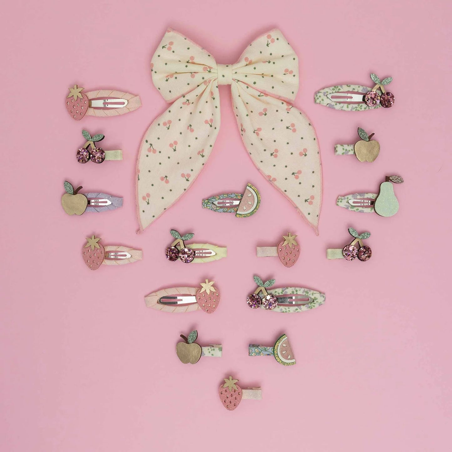 Fiocco Capelli Bambina Mimi & Lula Cherry Print Bow