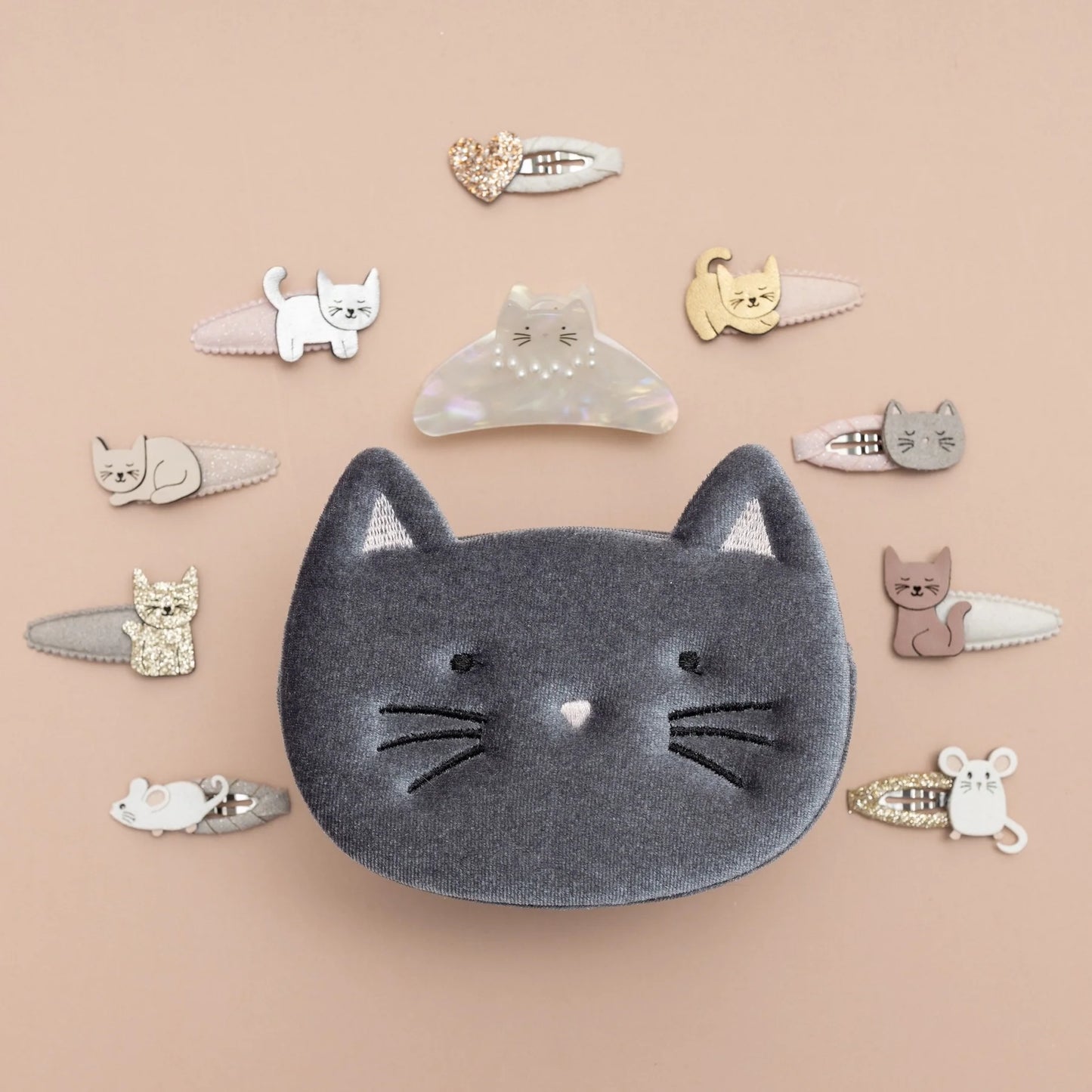 Mimi & Lula – Borsa gattino in velluto Kitty Cat Bag