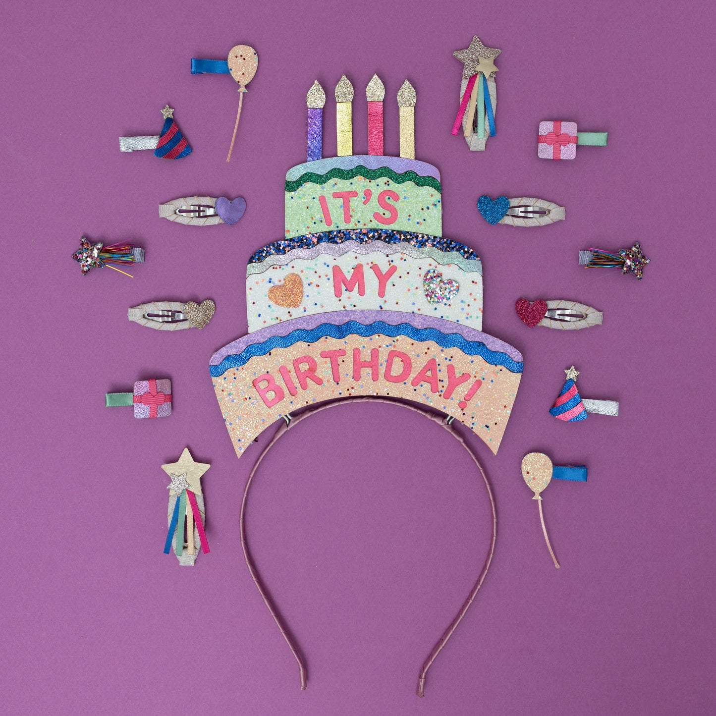 Mimi & Lula – Fermagli capelli Birthday Party Mini Clips (set 8 pezzi)