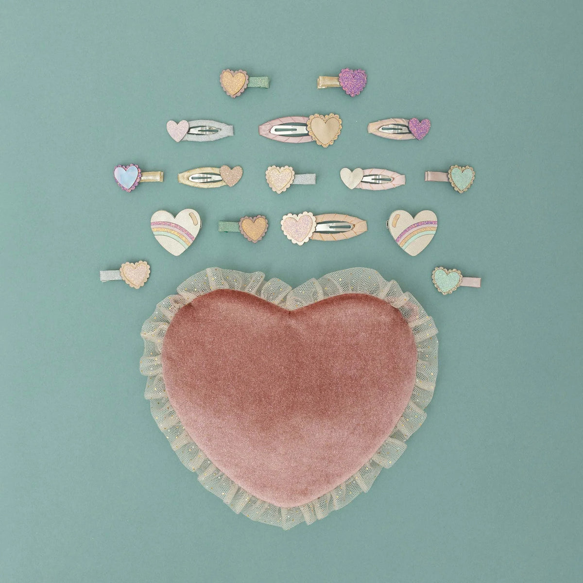 Mimi & Lula Tulle Velvet Heart – Borsetta Cuore Rosa Bambina