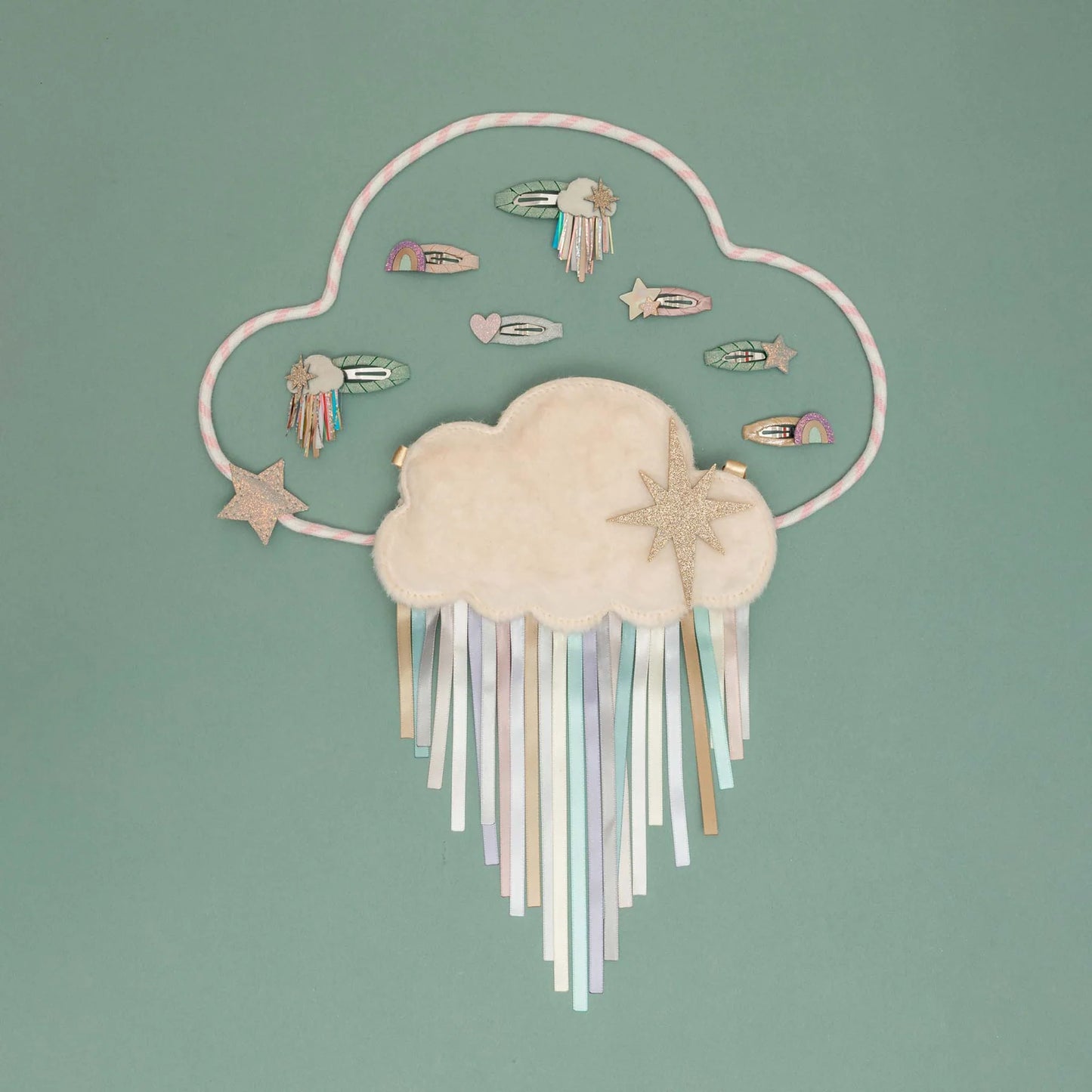 ☁️ Mimi & Lula – Set 2 Mollette Rainy Cloud