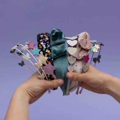 Mimi & Lula – Cerchietto in Velluto Starry Edie con Fiocco