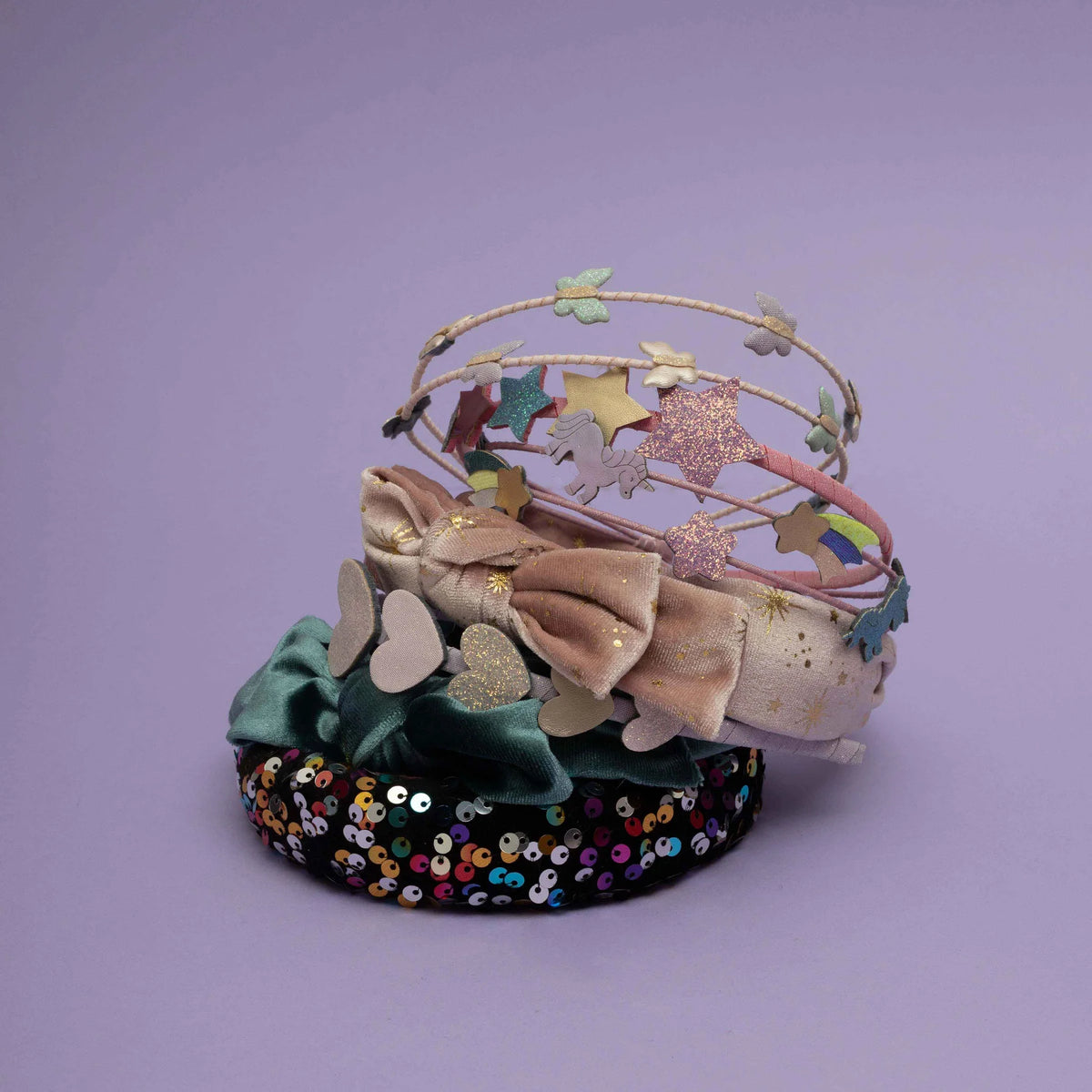 Mimi & Lula – Cerchietto in Velluto Starry Edie con Fiocco