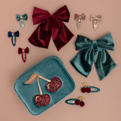 Mimi & Lula Set 2 Mollette Capelli Bambina – Pom Pom Cherries