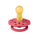 Set di 2 Ciucci Bibs Round - Boheme Pacifier - Dusty Pink e Coral - Apple Pie
