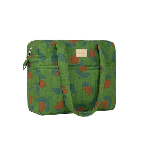 Nobodinoz – Borsa Cambio Passeggino Impermeabile Hyde Park – Green Tulips