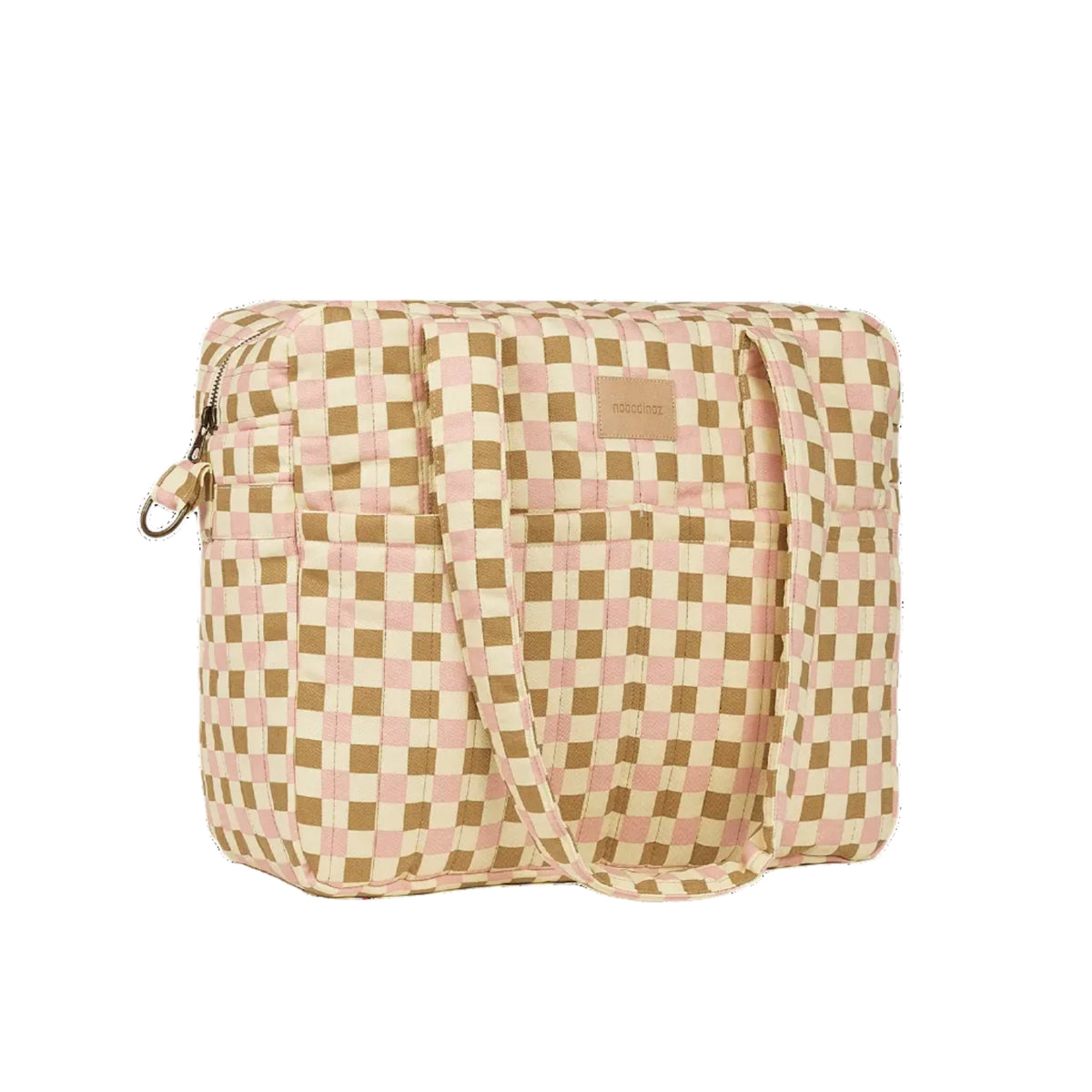 Nobodinoz – Borsa Cambio Passeggino Impermeabile Hyde Park – Yellow Pink Mosaic
