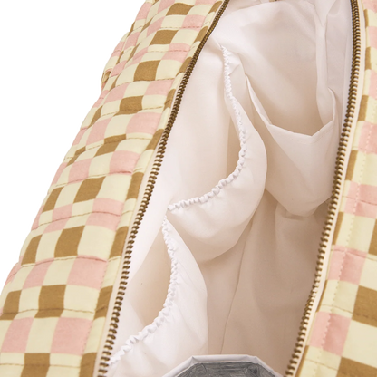Nobodinoz – Borsa Cambio Passeggino Impermeabile Hyde Park – Yellow Pink Mosaic