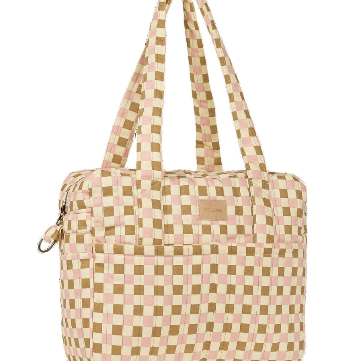 Nobodinoz – Borsa Cambio Passeggino Impermeabile Hyde Park – Yellow Pink Mosaic
