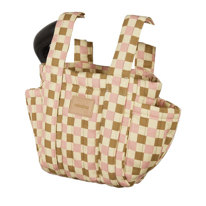 Nobodinoz – Organizer per Passeggino Hyde Park in Cotone Biologico Yellow pink mosaic