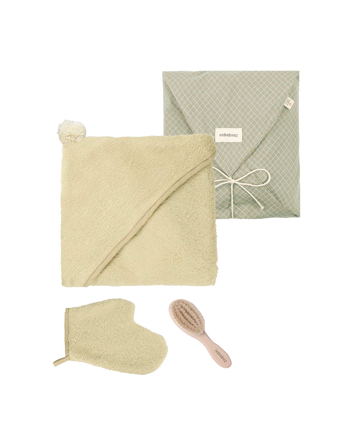 Nobodinoz – Set Regalo Bagnetto Neonato So Cute – Green Tea IN ARRIVO