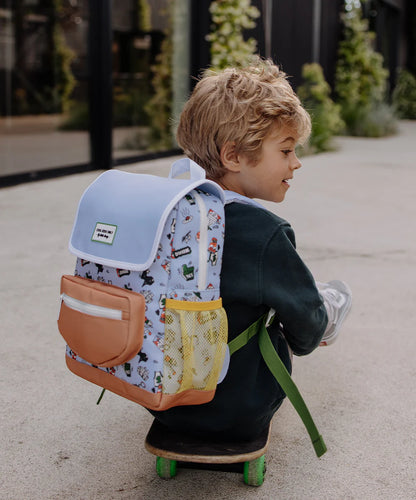 Zaino Bambini Hello Hossy Dunk (2–5 Anni) – Impermeabile, Colorato, Riciclato