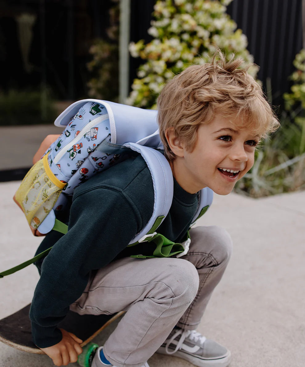Zaino Bambini Hello Hossy Dunk (2–5 Anni) – Impermeabile, Colorato, Riciclato