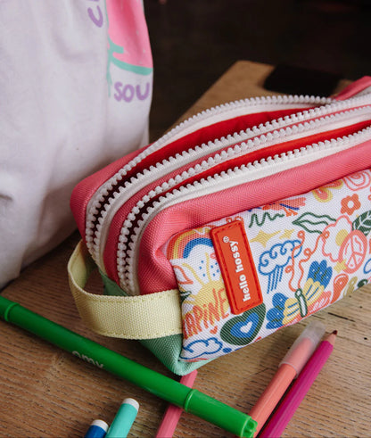 Astuccio Bambini Hello Hossy Happiness – Doppio Scomparto, Colorato