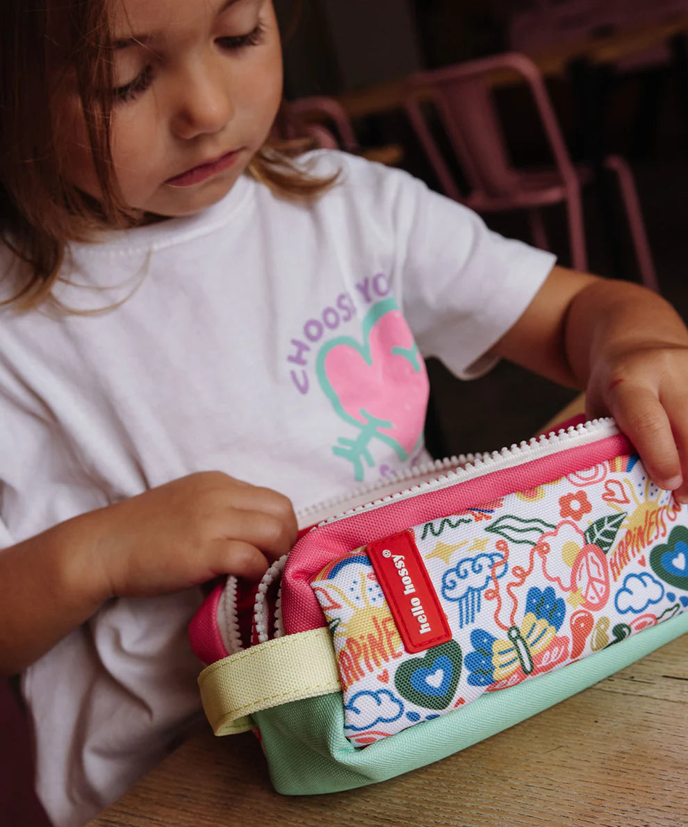 Astuccio Bambini Hello Hossy Happiness – Doppio Scomparto, Colorato